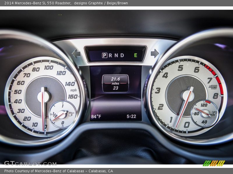  2014 SL 550 Roadster 550 Roadster Gauges