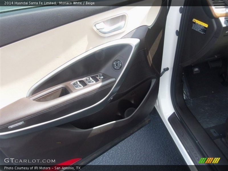 Monaco White / Beige 2014 Hyundai Santa Fe Limited