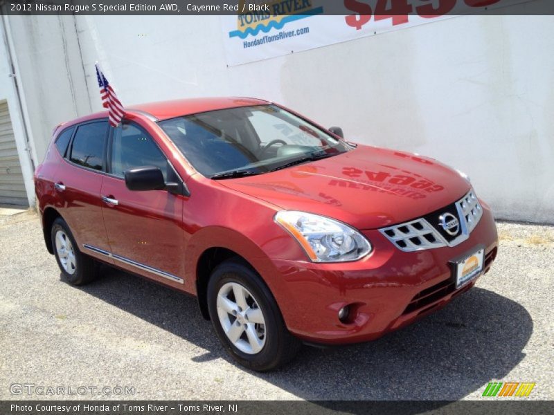 Cayenne Red / Black 2012 Nissan Rogue S Special Edition AWD