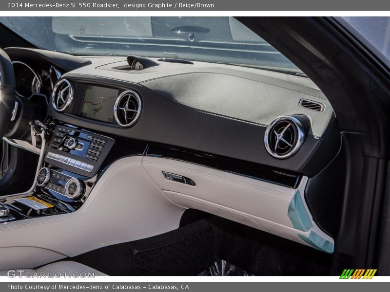 designo Graphite / Beige/Brown 2014 Mercedes-Benz SL 550 Roadster