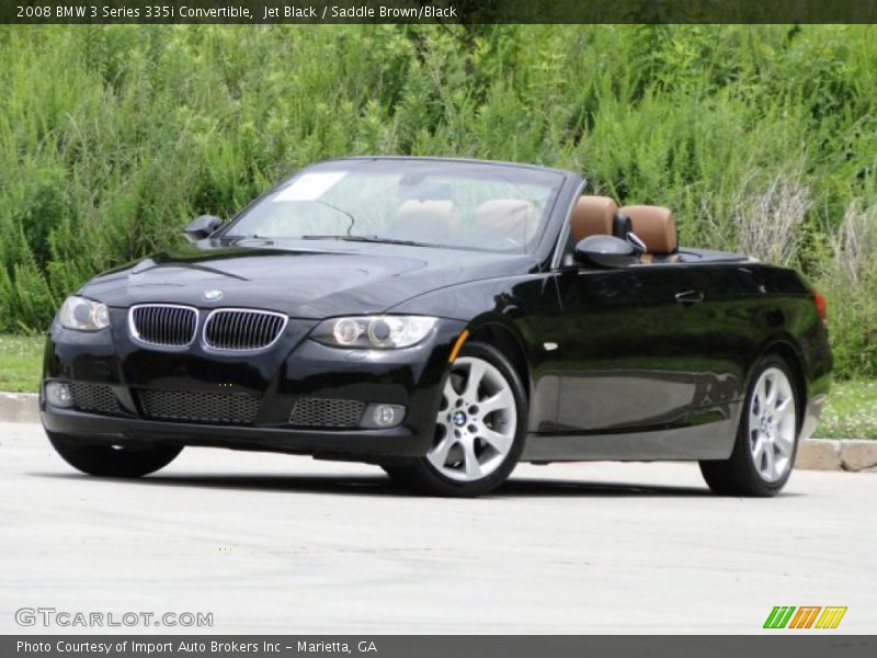 Jet Black / Saddle Brown/Black 2008 BMW 3 Series 335i Convertible