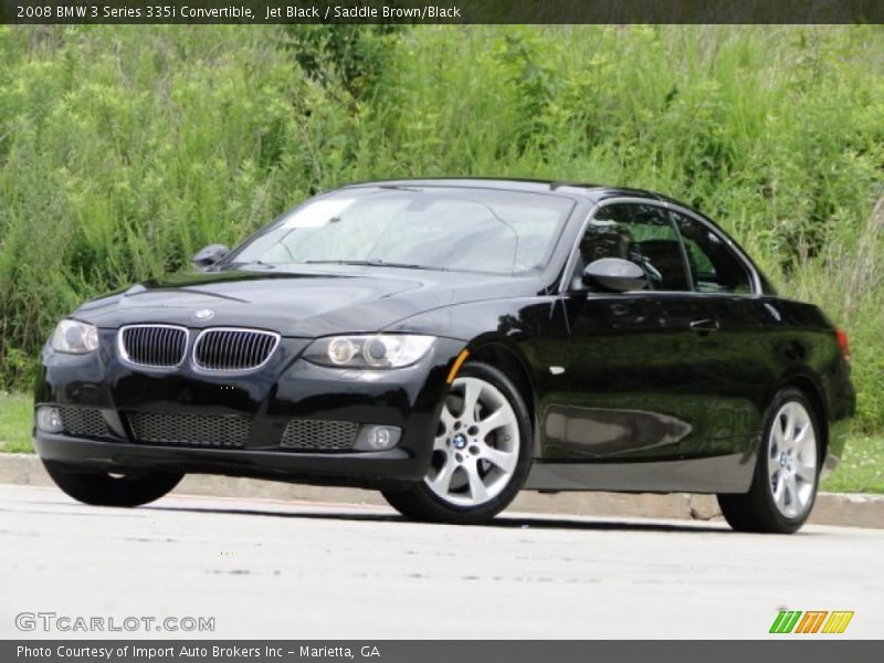Jet Black / Saddle Brown/Black 2008 BMW 3 Series 335i Convertible