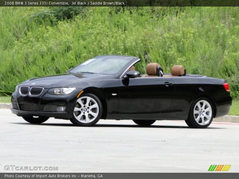 Jet Black / Saddle Brown/Black 2008 BMW 3 Series 335i Convertible
