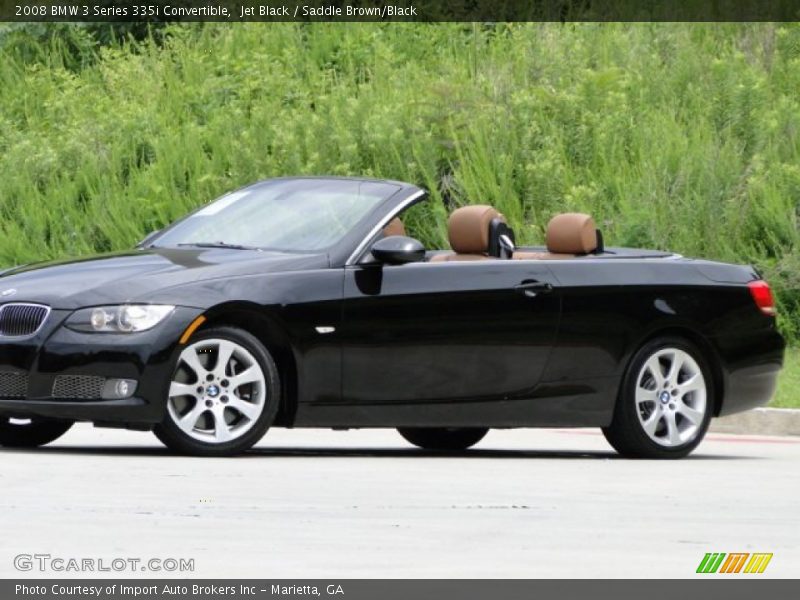 Jet Black / Saddle Brown/Black 2008 BMW 3 Series 335i Convertible