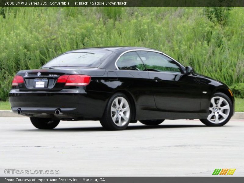 Jet Black / Saddle Brown/Black 2008 BMW 3 Series 335i Convertible