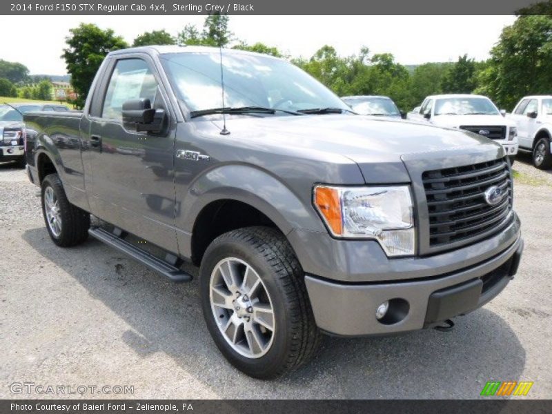 Sterling Grey / Black 2014 Ford F150 STX Regular Cab 4x4