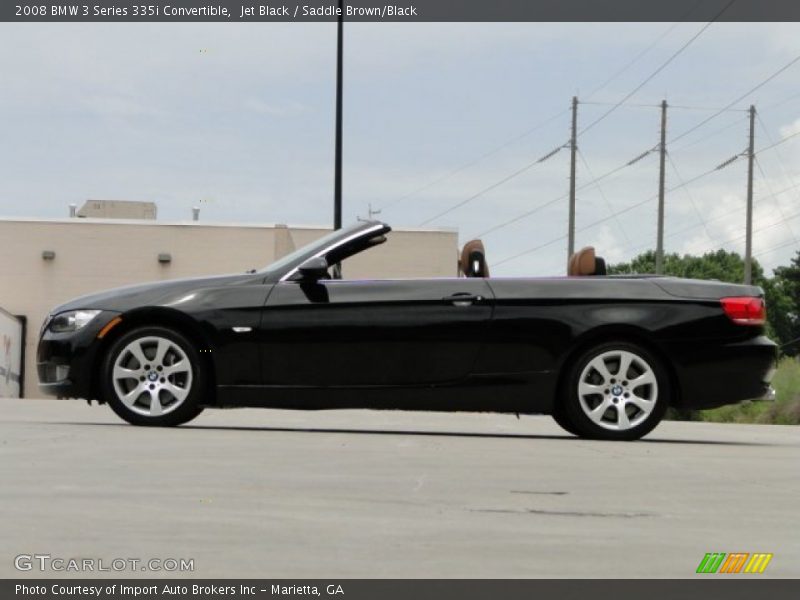 Jet Black / Saddle Brown/Black 2008 BMW 3 Series 335i Convertible
