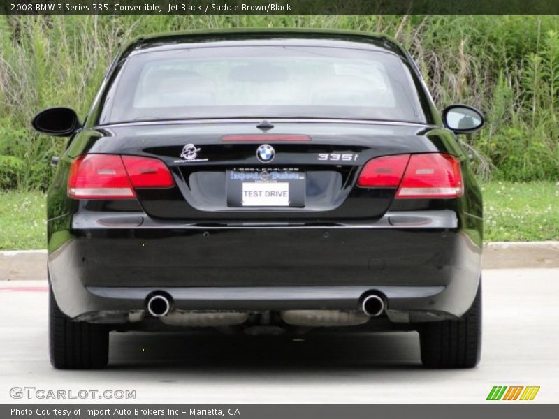 Jet Black / Saddle Brown/Black 2008 BMW 3 Series 335i Convertible
