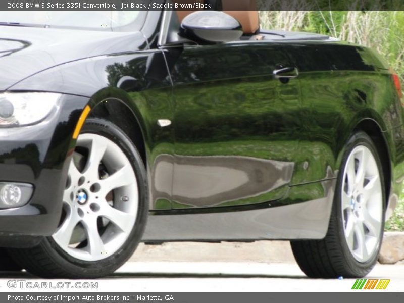 Jet Black / Saddle Brown/Black 2008 BMW 3 Series 335i Convertible