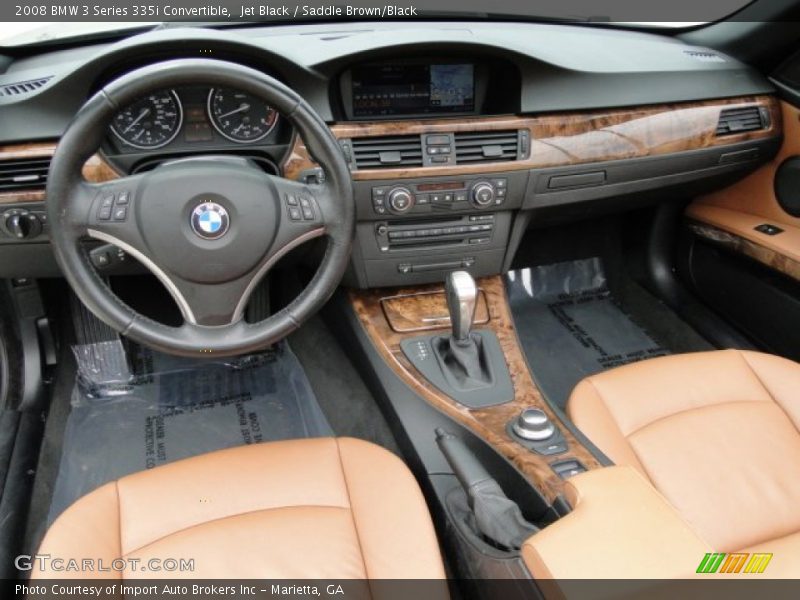 Jet Black / Saddle Brown/Black 2008 BMW 3 Series 335i Convertible
