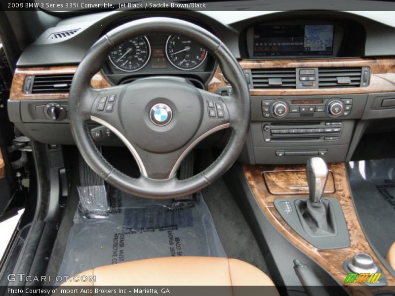 Jet Black / Saddle Brown/Black 2008 BMW 3 Series 335i Convertible