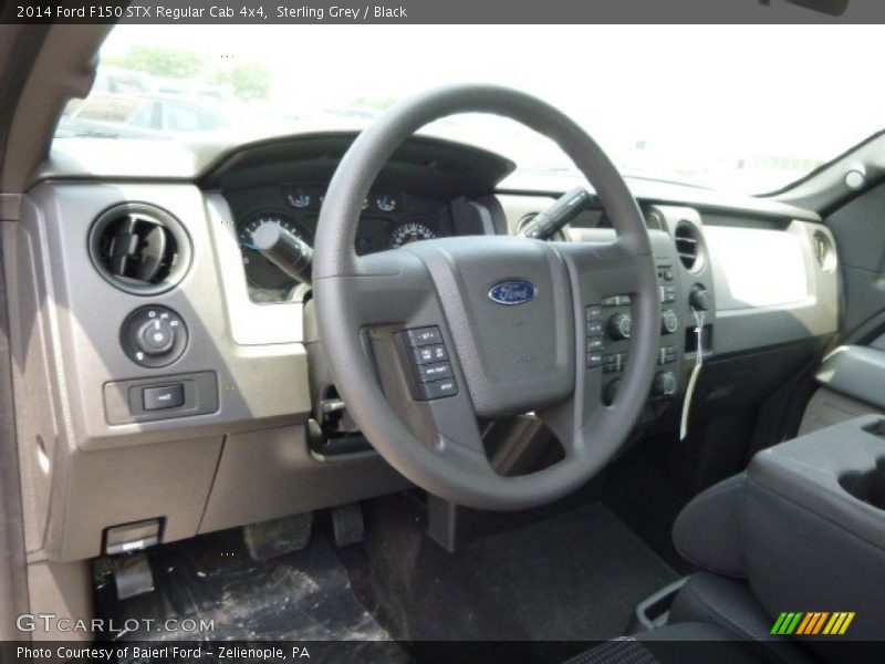 Sterling Grey / Black 2014 Ford F150 STX Regular Cab 4x4