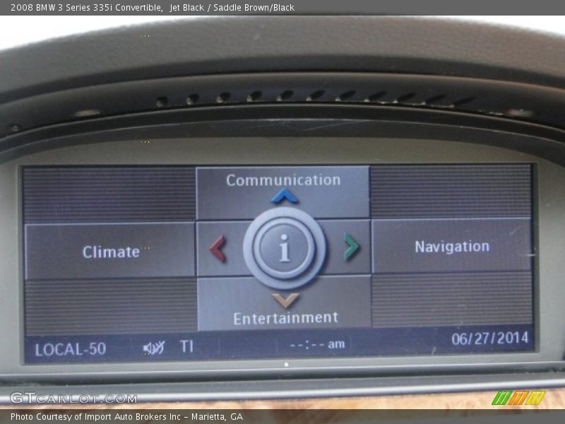 Jet Black / Saddle Brown/Black 2008 BMW 3 Series 335i Convertible