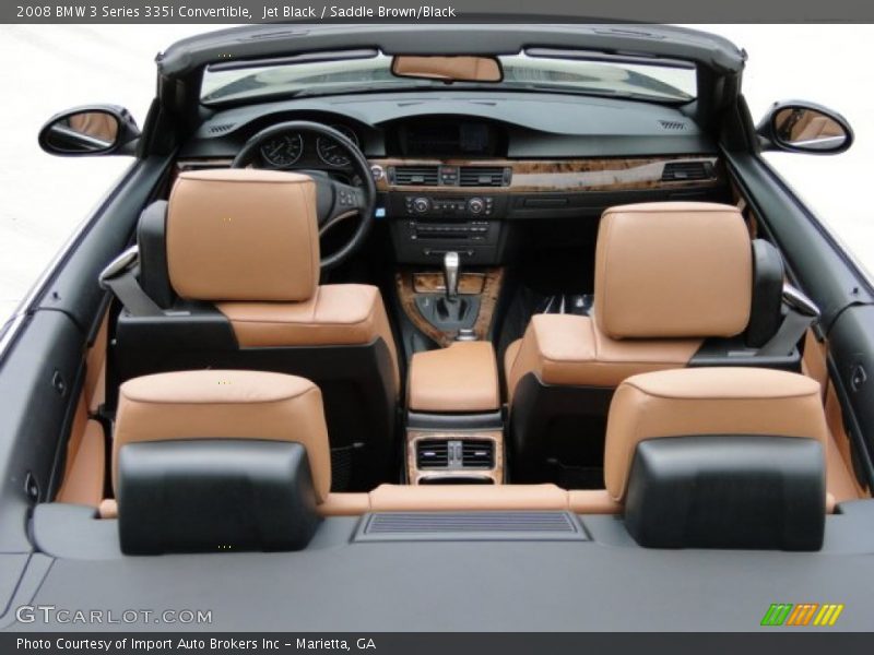 Jet Black / Saddle Brown/Black 2008 BMW 3 Series 335i Convertible