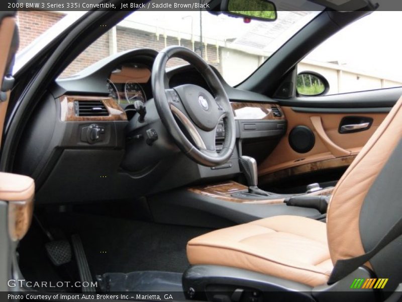 Jet Black / Saddle Brown/Black 2008 BMW 3 Series 335i Convertible