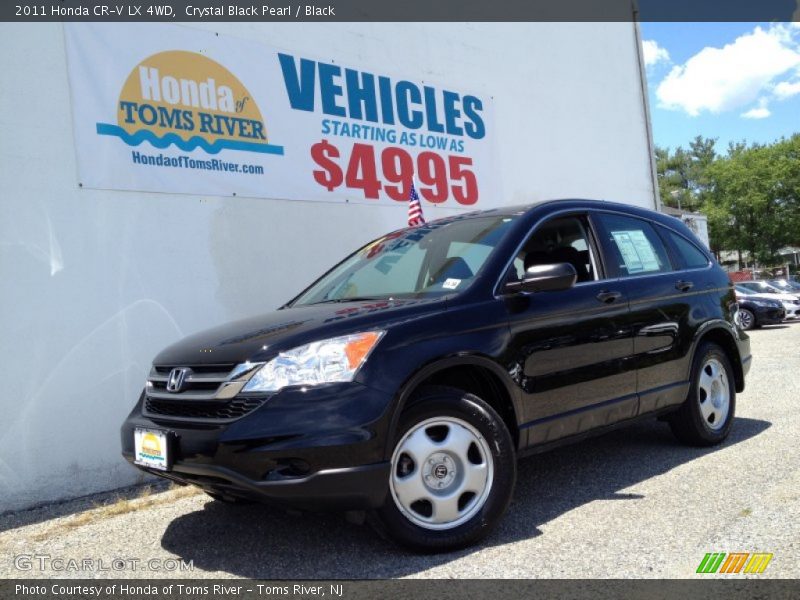 Crystal Black Pearl / Black 2011 Honda CR-V LX 4WD