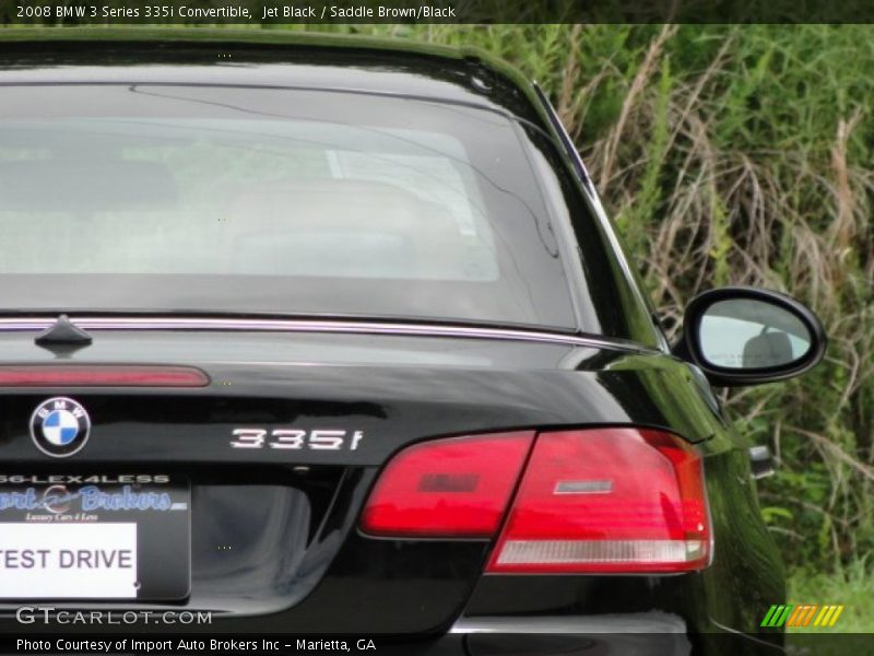 Jet Black / Saddle Brown/Black 2008 BMW 3 Series 335i Convertible