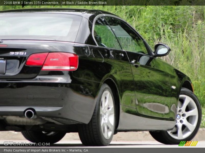 Jet Black / Saddle Brown/Black 2008 BMW 3 Series 335i Convertible