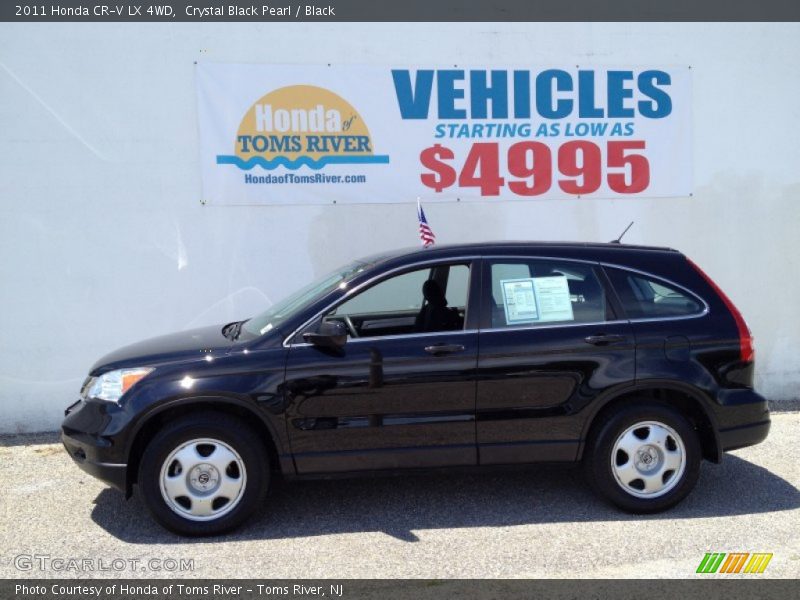 Crystal Black Pearl / Black 2011 Honda CR-V LX 4WD