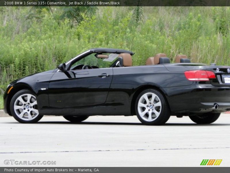 Jet Black / Saddle Brown/Black 2008 BMW 3 Series 335i Convertible