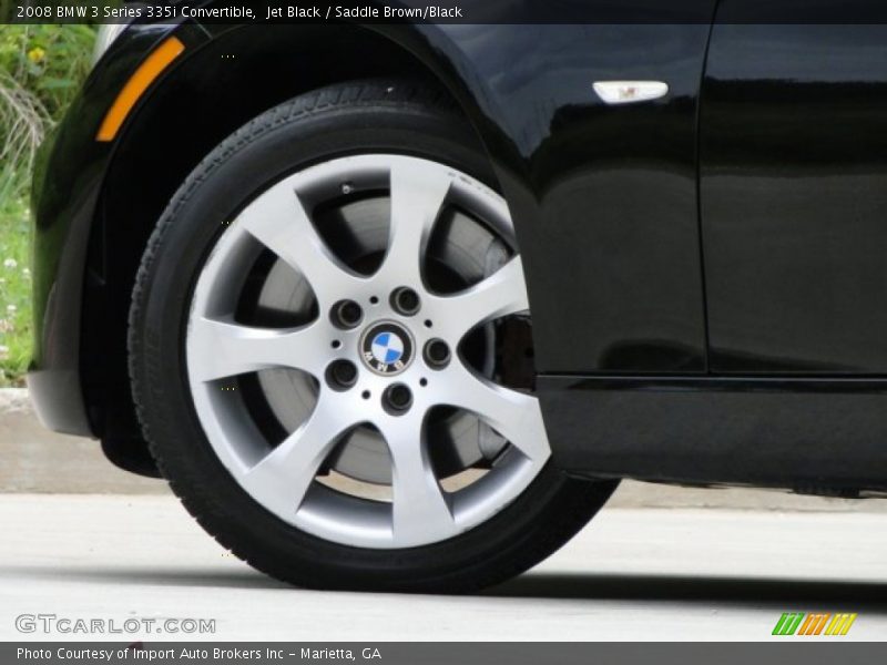 Jet Black / Saddle Brown/Black 2008 BMW 3 Series 335i Convertible
