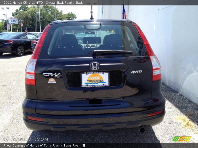 Crystal Black Pearl / Black 2011 Honda CR-V LX 4WD
