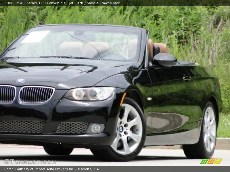 Jet Black / Saddle Brown/Black 2008 BMW 3 Series 335i Convertible