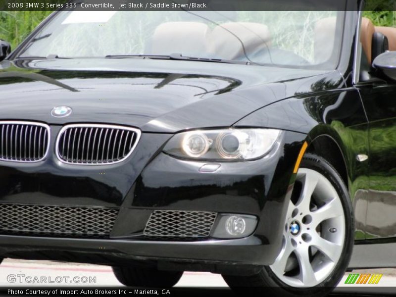 Jet Black / Saddle Brown/Black 2008 BMW 3 Series 335i Convertible