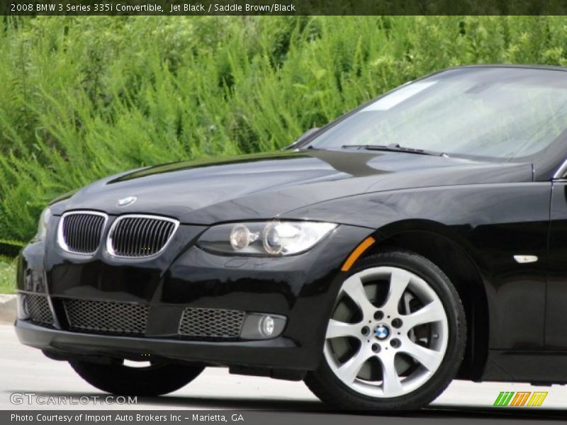 Jet Black / Saddle Brown/Black 2008 BMW 3 Series 335i Convertible