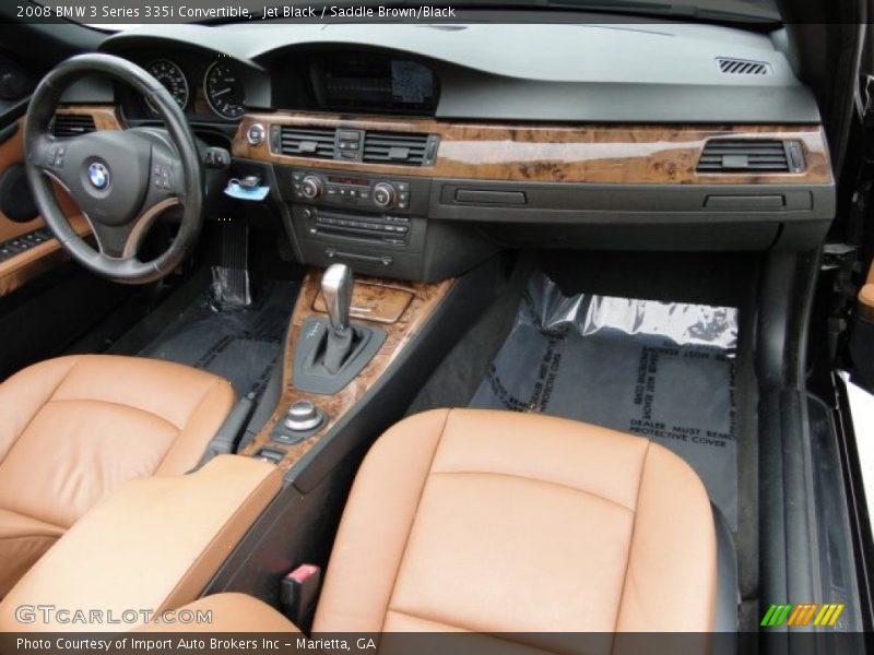 Jet Black / Saddle Brown/Black 2008 BMW 3 Series 335i Convertible