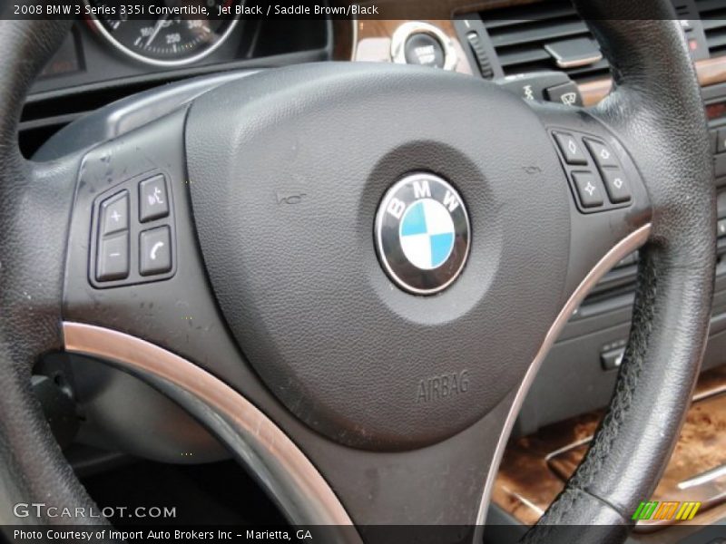 Jet Black / Saddle Brown/Black 2008 BMW 3 Series 335i Convertible