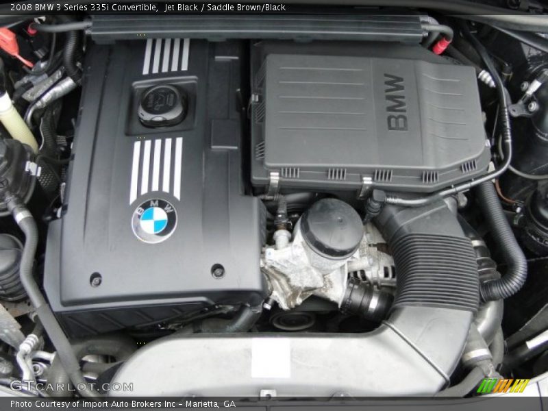 Jet Black / Saddle Brown/Black 2008 BMW 3 Series 335i Convertible