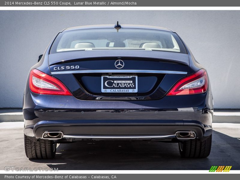 Lunar Blue Metallic / Almond/Mocha 2014 Mercedes-Benz CLS 550 Coupe