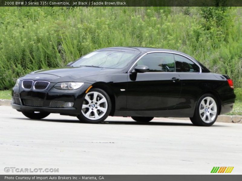 Jet Black / Saddle Brown/Black 2008 BMW 3 Series 335i Convertible