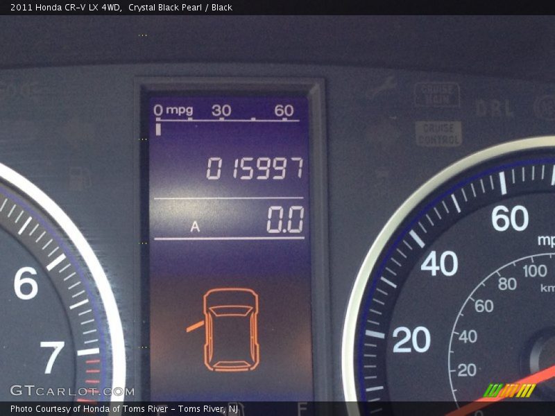 Crystal Black Pearl / Black 2011 Honda CR-V LX 4WD