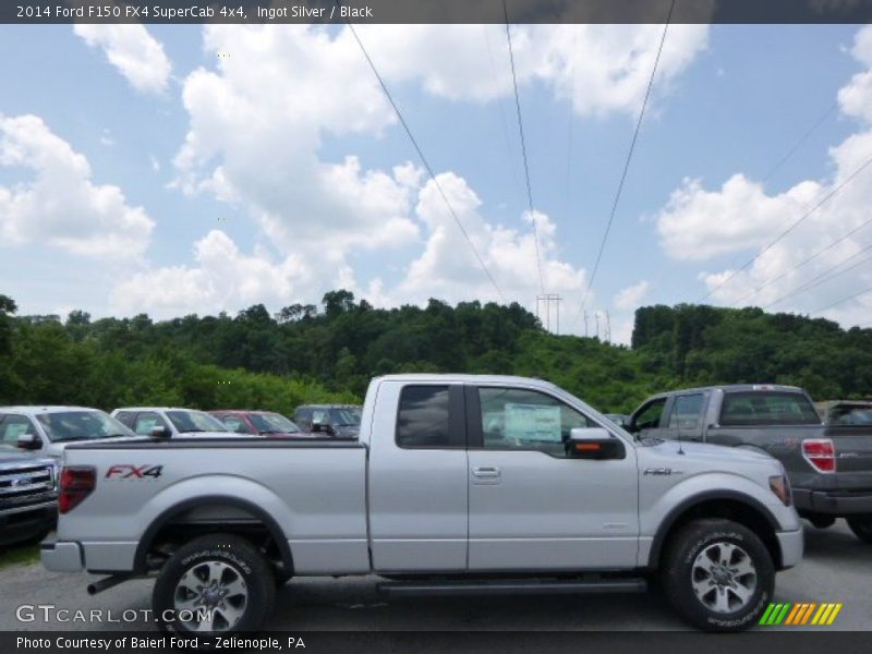 Ingot Silver / Black 2014 Ford F150 FX4 SuperCab 4x4