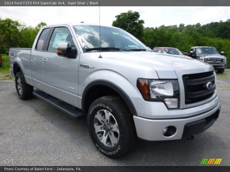 Ingot Silver / Black 2014 Ford F150 FX4 SuperCab 4x4