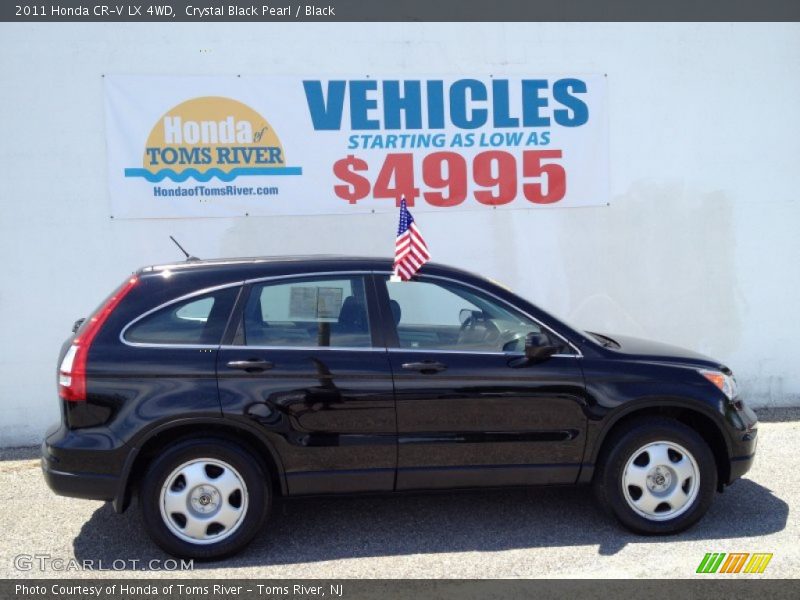 Crystal Black Pearl / Black 2011 Honda CR-V LX 4WD