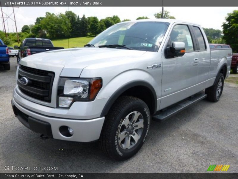 Ingot Silver / Black 2014 Ford F150 FX4 SuperCab 4x4