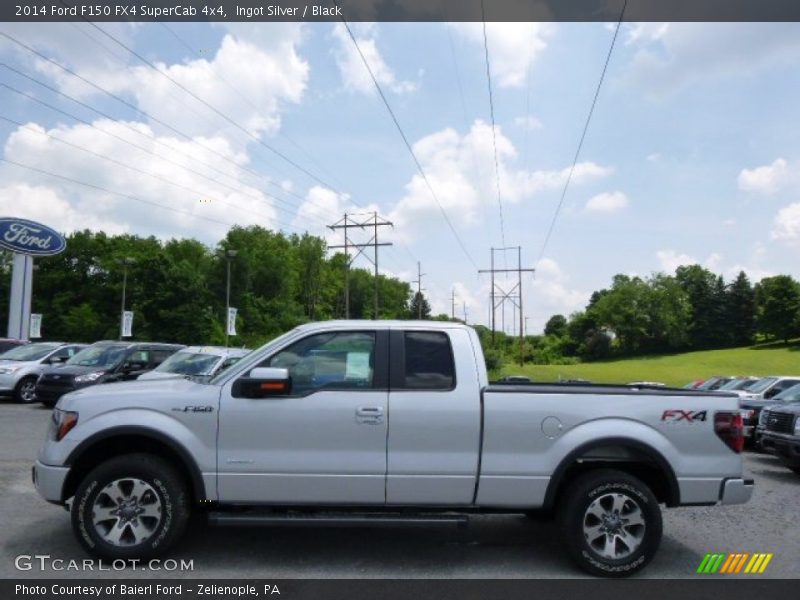 Ingot Silver / Black 2014 Ford F150 FX4 SuperCab 4x4