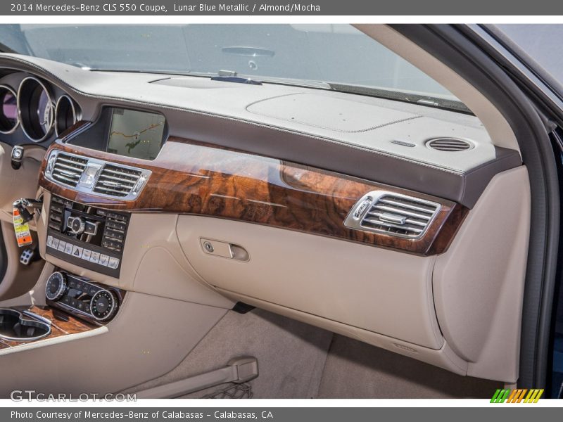 Lunar Blue Metallic / Almond/Mocha 2014 Mercedes-Benz CLS 550 Coupe