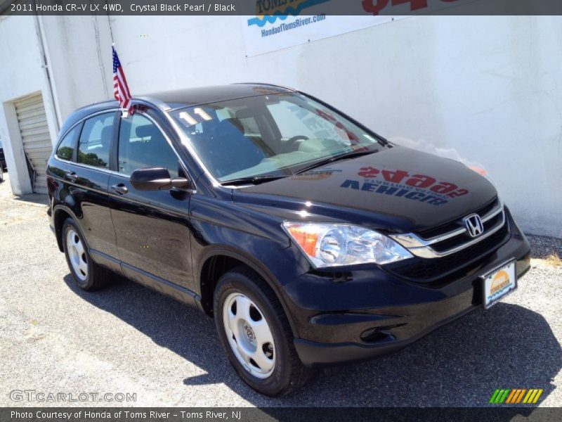 Crystal Black Pearl / Black 2011 Honda CR-V LX 4WD