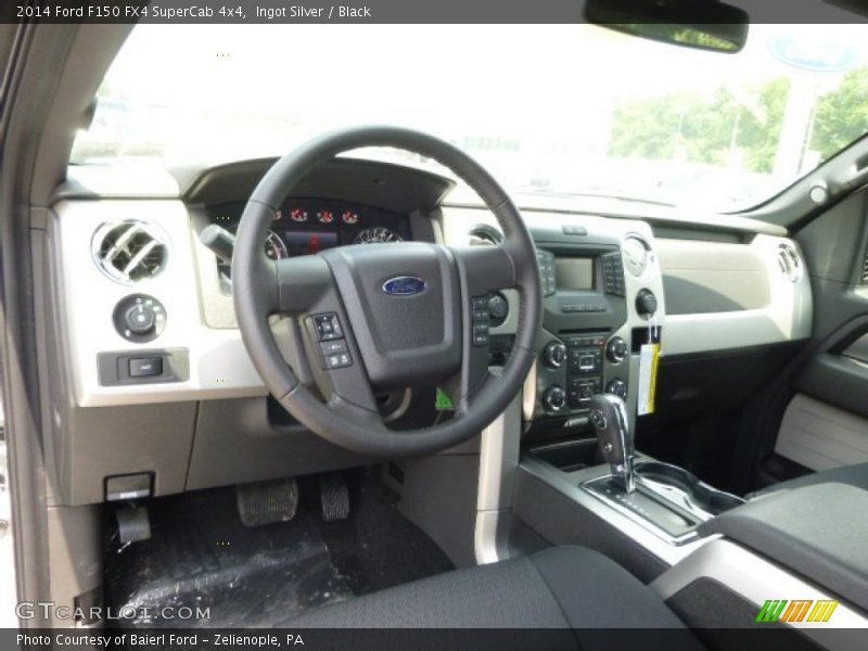 Ingot Silver / Black 2014 Ford F150 FX4 SuperCab 4x4