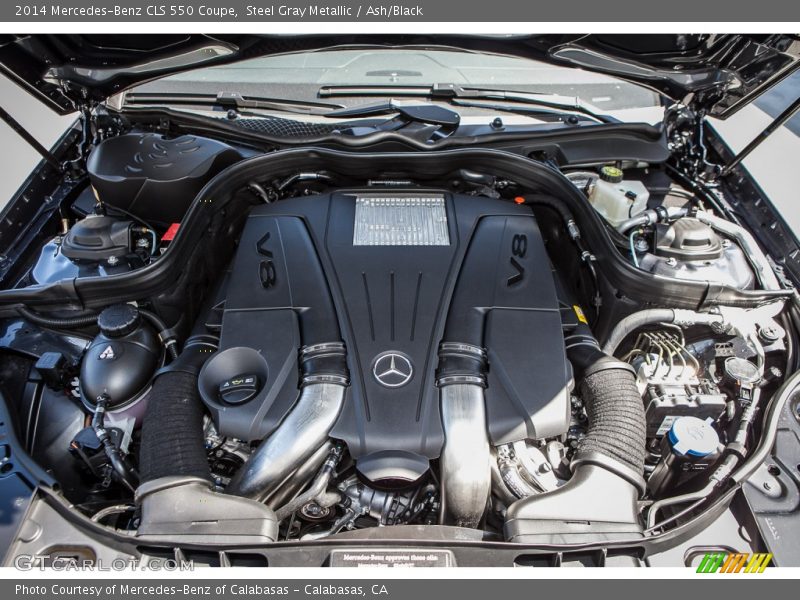 Steel Gray Metallic / Ash/Black 2014 Mercedes-Benz CLS 550 Coupe
