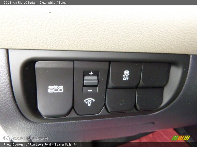 Clear White / Beige 2013 Kia Rio LX Sedan