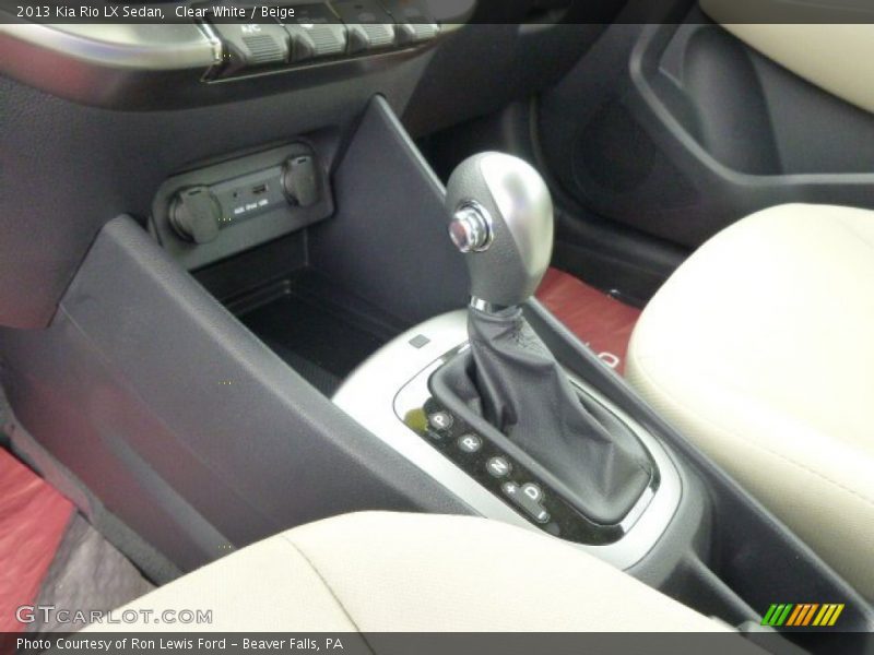 Clear White / Beige 2013 Kia Rio LX Sedan