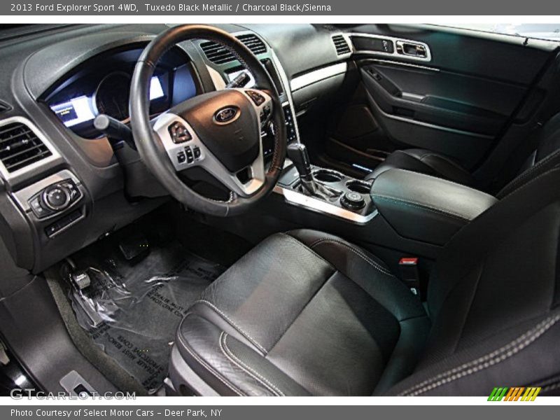Tuxedo Black Metallic / Charcoal Black/Sienna 2013 Ford Explorer Sport 4WD