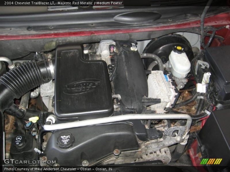 Majestic Red Metallic / Medium Pewter 2004 Chevrolet TrailBlazer LT