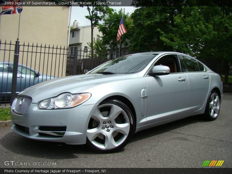 Liquid Silver Metallic / Spice/Charcoal 2009 Jaguar XF Supercharged