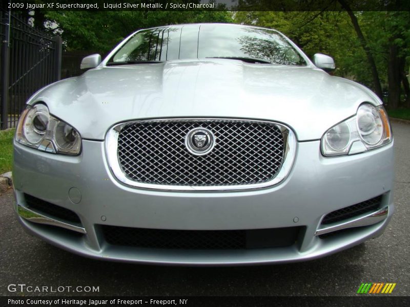 Liquid Silver Metallic / Spice/Charcoal 2009 Jaguar XF Supercharged
